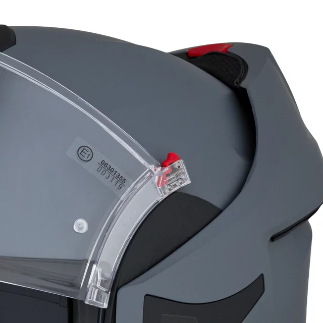 Kask motocyklowy szczękowy W-TEC Sabron P/J ∙ blenda przeciwsłoneczna ∙ system wentylacji ∙ wyjmowana wyściółka - Nardo Grey