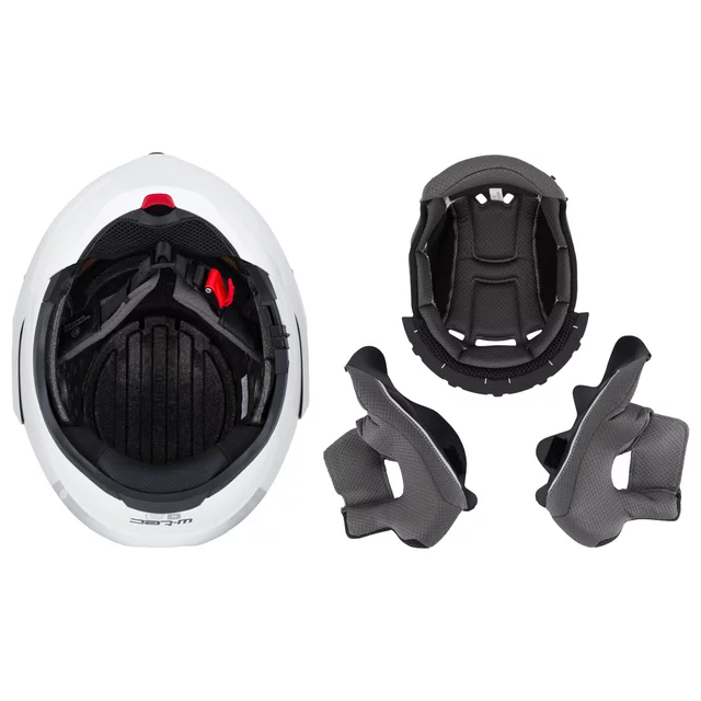 Kask motocyklowy szczękowy W-TEC Sabron P/J ∙ blenda przeciwsłoneczna ∙ system wentylacji ∙ wyjmowana wyściółka - Nardo Grey
