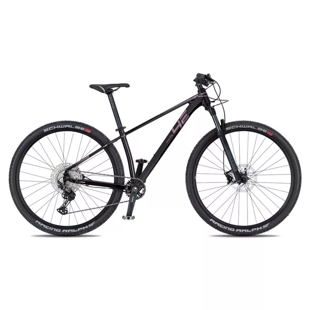 Damski rower górski 4EVER YOGA LIGHT LADY 29" 9.0 ∙ 12 biegów ∙ hydrauliczne hamulce tarczowe Shimano ∙ amortyzowana widlica RockShox - ciemny aksamit / różowy - ciemny aksamit / różowy