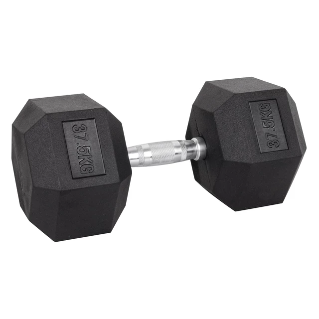 Hantle sześciokątne inSPORTline Hexsteel 2-40 kg ∙ antypoślizgowe uchwyty ∙ gumowana powłoka