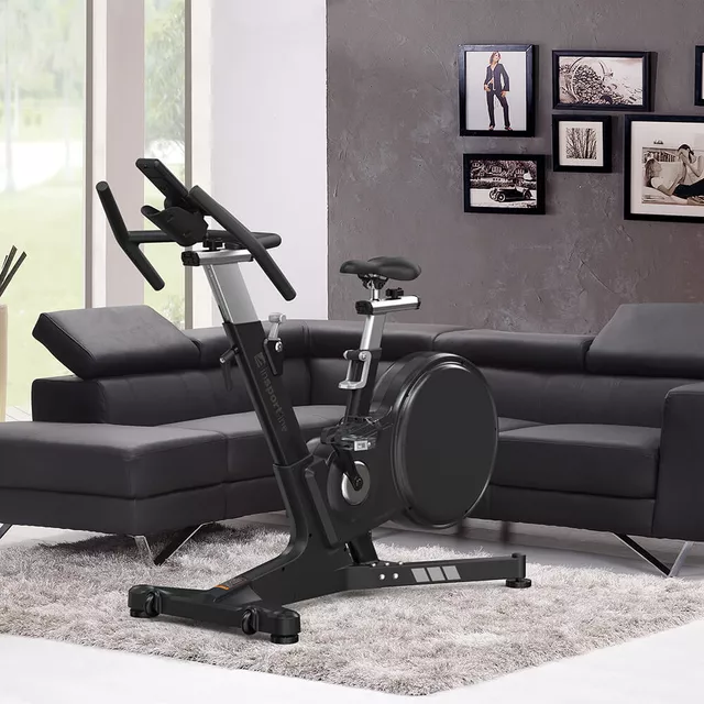 Profesjonalny rower spinningowy inSPORTline ZenRoute 1000 ∙ 8 poziomów oporu ∙ regulacja siodełka i kierownicy ∙ cicha praca ∙ aplikacje Zwift/Kinomap