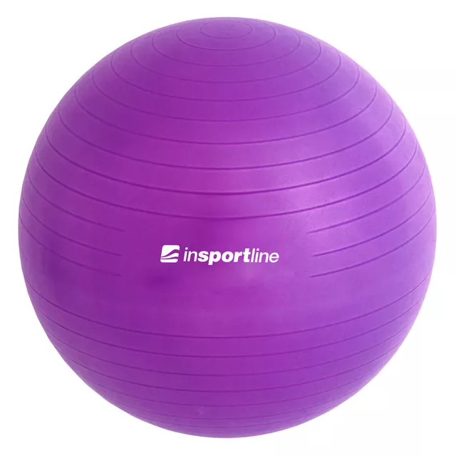 Piłka gimnastyczna / fitness do ćwiczeń Top Ball inSPORTline 85 cm ∙ nośność 600 kg ∙ antypoślizgowa powierzchnia - Ciemny szary - Fioletowy