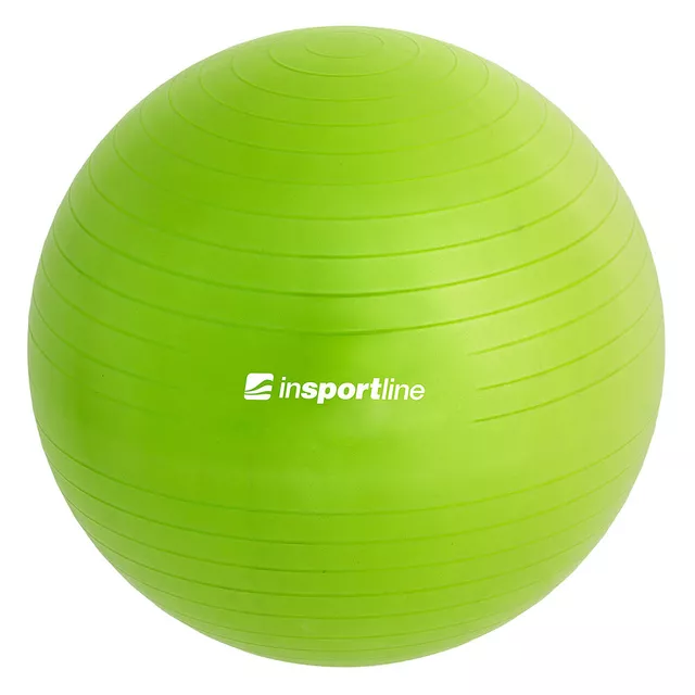 Piłka gimnastyczna / fitness do ćwiczeń Top Ball inSPORTline 85 cm ∙ nośność 600 kg ∙ antypoślizgowa powierzchnia - Ciemny szary - Zielony