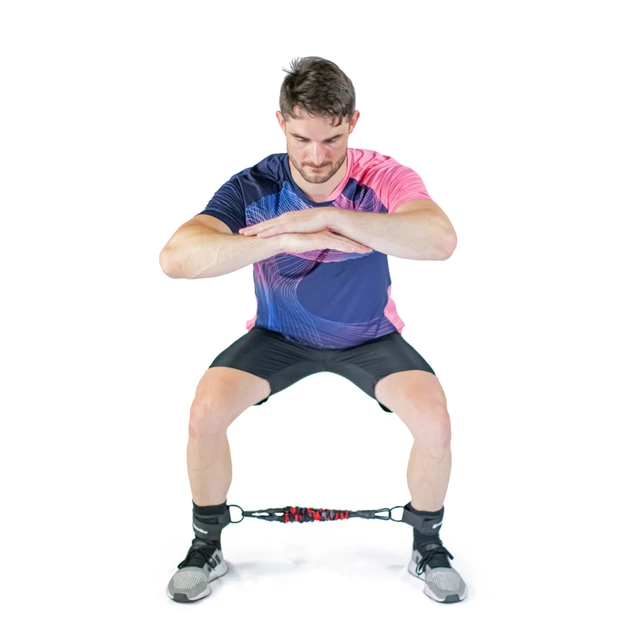 Taśma oporowa / ekspander do ćwiczeń inSPORTline Striker Double ∙ opór 11 kg ∙ regulowana długość