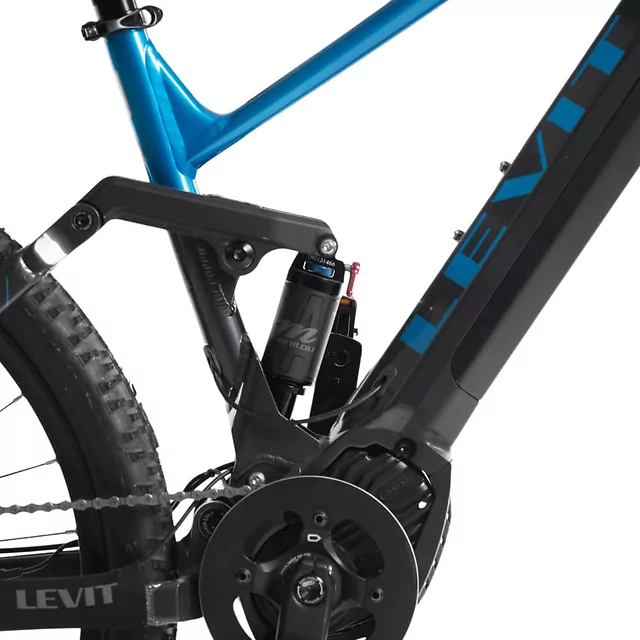 Elektryczny rower górski z pełnym zawieszeniem Levit Kingit BF Overstep 630 29" - Blue black pearl
