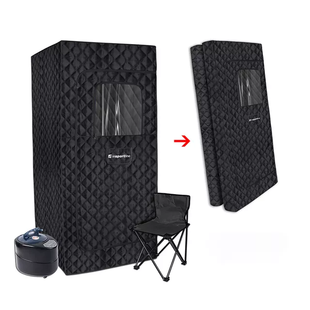 Przenośna sauna parowa inSPORTline Klementina II ∙ składana konstrukcja ∙ generator pary ∙ 5 trybów ∙ pilot zdalny