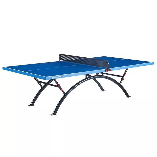 Stół do tenisa stołowego zewnętrzny inSPORTline OUTDOOR 1000 ∙ blat 50 mm ∙ konstrukcja stalowa - Niebieski