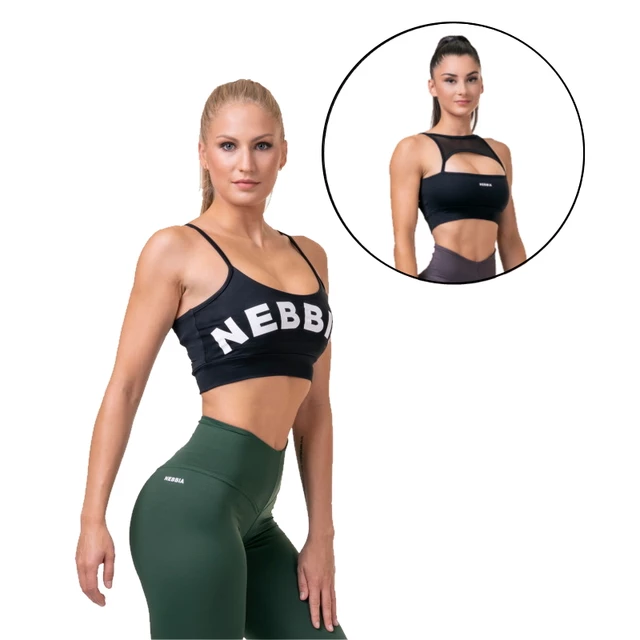Biustonosz sportowy Nebbia Classic Hero 579 - Czarny - Czarny