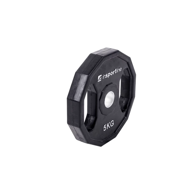 Gumowane obciążenia inSPORTline Ruberton 30 mm 1,25-25 kg ∙ otwór 30 mm ∙ uchwyty boczne ∙ 12-kątny kształt