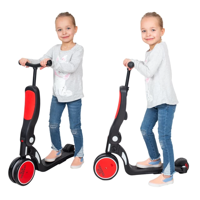 Rowerek biegowy i hulajnoga 5w1 WORKER Finfo ∙ regulowana kierownica ∙ nośność 25 kg ∙ pedały zdejmowane ∙ łożyska ABEC 7