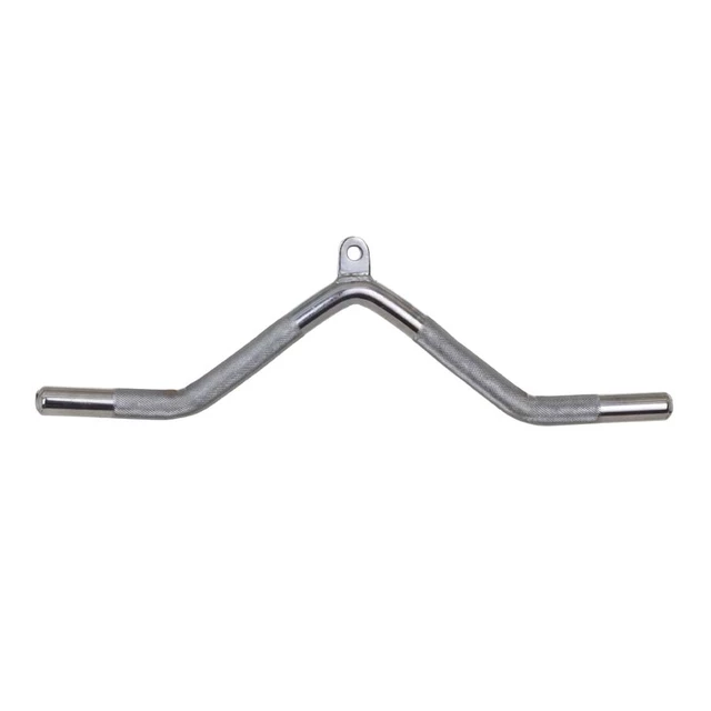 Gryf łamany inSPORTline A430 63 cm ∙ adapter do atlasu ∙ stal ø25 mm ∙ antypoślizgowe uchwyty ∙ do pleców/bicepsów/tricepsów