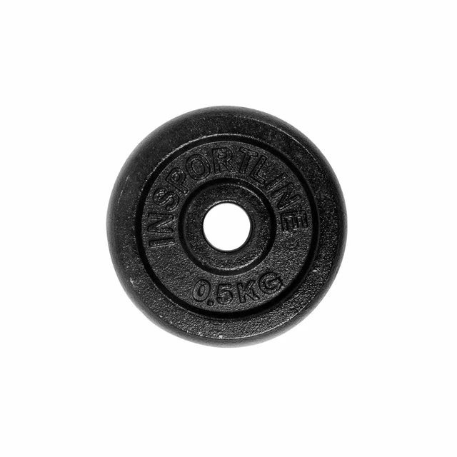 Obciążenia żeliwne inSPORTline Castblack 30 mm 0,5-20 kg ∙ lakier ochronny ∙ precyzyjne wyważenie