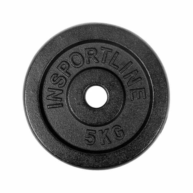 Obciążenia żeliwne inSPORTline Castblack 30 mm 0,5-20 kg ∙ lakier ochronny ∙ precyzyjne wyważenie