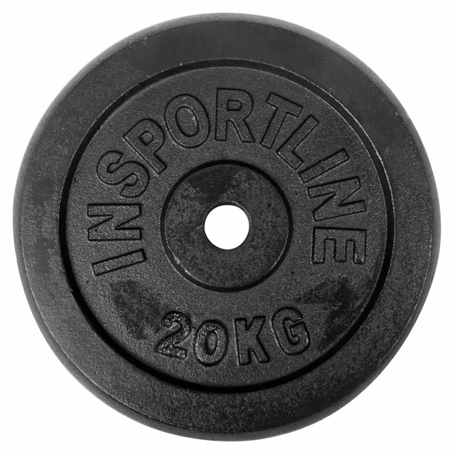 Obciążenia żeliwne inSPORTline Castblack 30 mm 0,5-20 kg ∙ lakier ochronny ∙ precyzyjne wyważenie