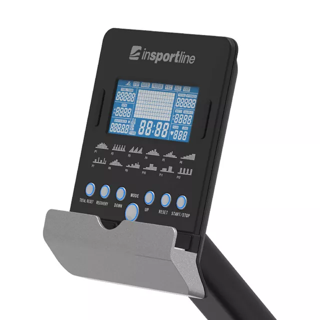 Wioślarz magnetyczny inSPORTline RW60 ∙ składany ∙ program HRC ∙ 16 stopni obciążenia ∙ Bluetooth ∙ aplikacje treningowe - Czarny