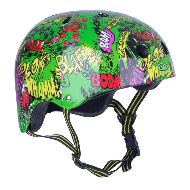 Dziecięcy kask rowerowy WORKER Freestyle Komik - Zielony - Zielony