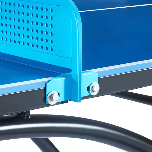 Zewnętrzny stół do tenisa stołowego inSPORTline OUTDOOR 100 ∙ waga 86 kg ∙ siatka metalowa ∙ stabilna konstrukcja