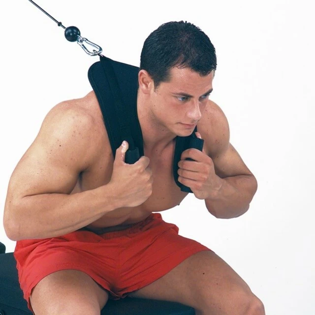 Uchwyt do ćwiczeń brzucha inSPORTline AB Crunch Harness ∙ szelki z piankowymi uchwytami ∙ metalowy pierścień ∙ do maszyn treningowych