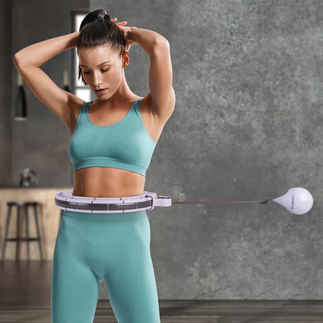 Hula-hop z obciążeniem inSPORTline Weight Hoop Pro ∙ 69-105 cm ∙ regulowany pasek ∙ magnesy