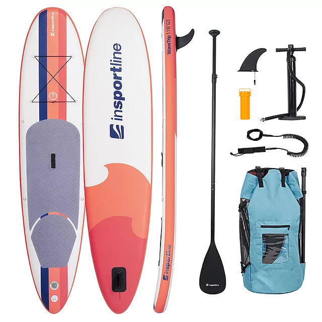 Paddleboard deska SUP z akcesoriami 350 cm inSPORTline WaveTrip 11'6" G3 - Żółty