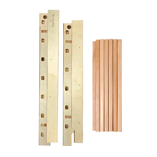 Drabinka gimnastyczna inSPORTline Dualmar 250x90 cm ∙ 13 szczebli ∙ lakierowane drewno bukowe ∙ nośność 130 kg