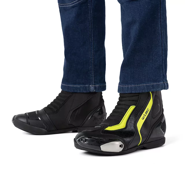 Męskie buty motocyklowe W-TEC GlamCE - Czarno-czerwony