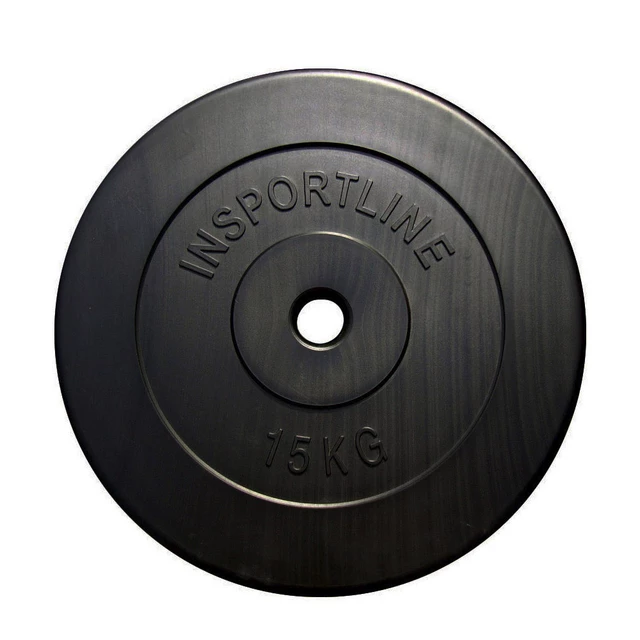 Obciążenia bitumiczne inSPORTline CEM 1,25-15 kg ∙ otwór 30 mm ∙ ochronna powlekana powłoka