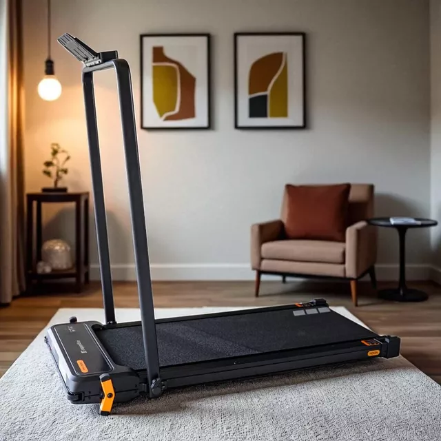 Bieżnia składana 2w1 z funkcją masażu inSPORTline ZenRun NOON ∙  elektryczna ∙ domowa ∙ aplikacje Zwift/Kinomap ∙ Bluetooth