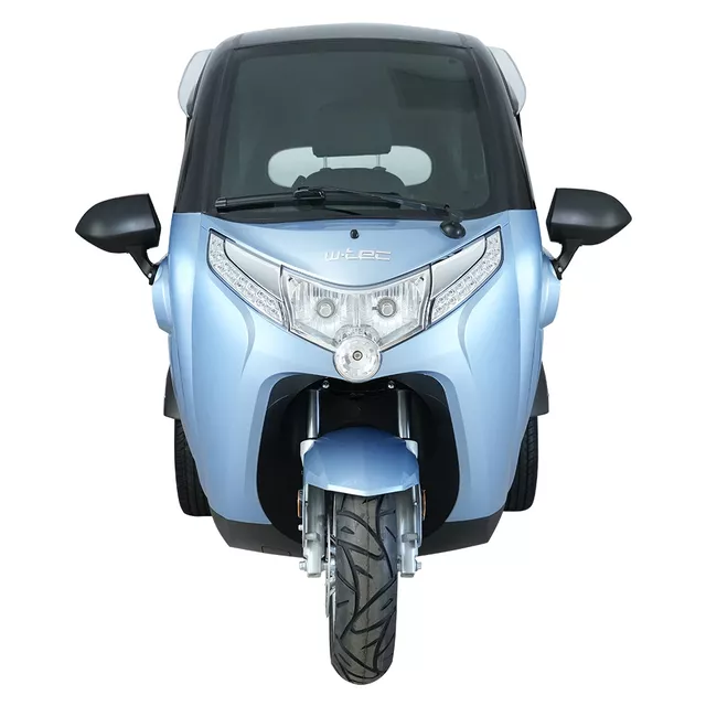 Elektryczny skuter zabudowany W-TEC Tukago ∙ trójkołowy ∙ mikropojazd ∙ 45 km/h ∙ zasięg 50 km ∙ nośność 240 kg ∙ kamera cofania ∙ ogrzewanie - Czerwony