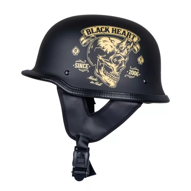 Kask motocyklowy otwarty W-TEC Feldberg ∙ vintage ∙ lekki 880 g ∙ skorupa ABS ∙ DOT ∙ matowy