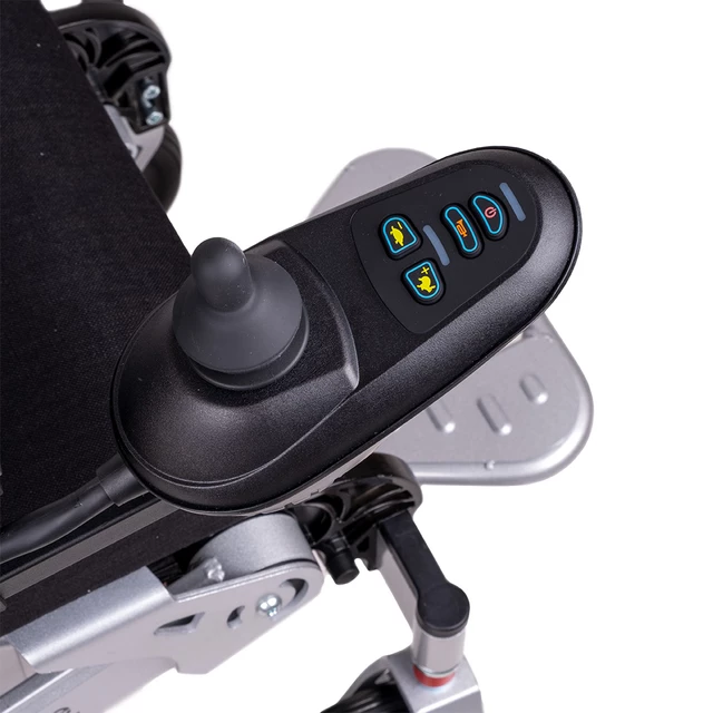 Elektryczny wózek inwalidzki inSPORTline Hawkie Basic II ∙ 500 W ∙ zasięg 24 km ∙ nośność 120 kg ∙ prędkość 6 km/h - Srebrny