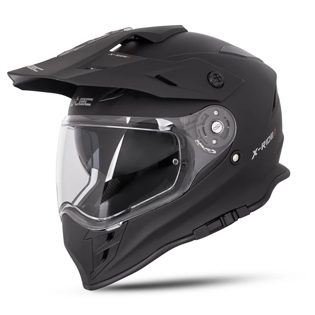 Kask motocyklowy 3w1 matowy W-TEC Valso - Czarny - Czarny
