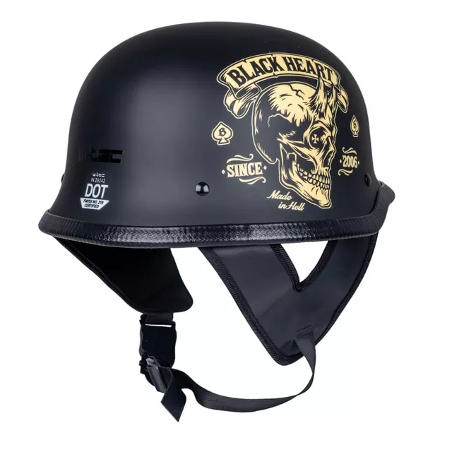 Kask motocyklowy otwarty W-TEC Feldberg ∙ vintage ∙ lekki 880 g ∙ skorupa ABS ∙ DOT ∙ matowy