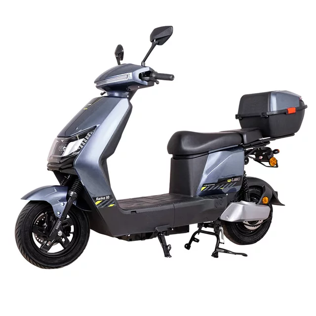 Skuter elektryczny W-TEC Raike II 10" ∙ hamulce tarczowe hydrauliczne ∙ zasięg 65 km ∙ nośność 115 kg ∙ zamykany bagażnik - Niebieski-czarny - Szaro-czarny