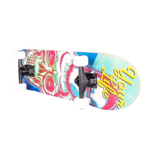 Deskorolka inSPORTline Mindblower 31" ∙ 7-warstwowy deck z klonu ∙ trucki aluminiowe ∙ koła 52 mm ∙ łożyska ABEC 7 chrome ∙ nośność 150 kg