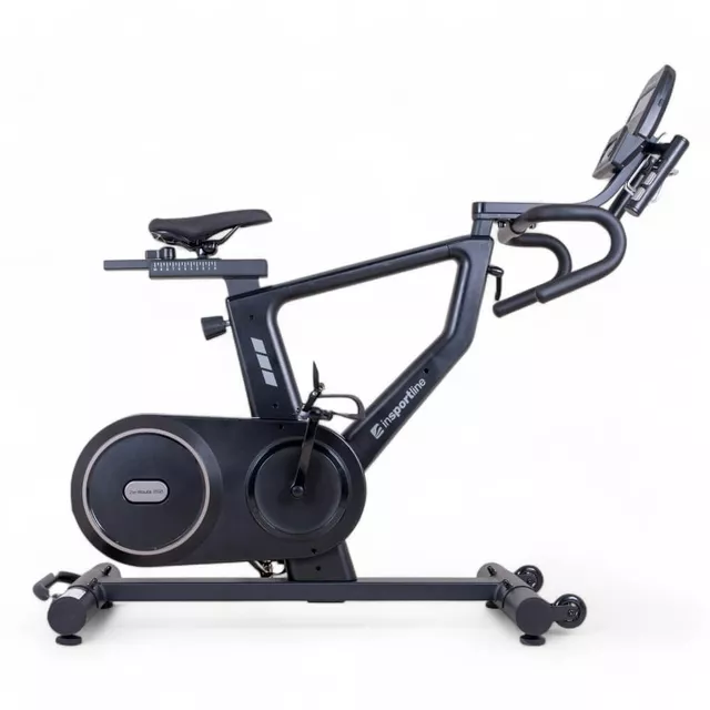 Rower spinningowy inSPORTline ZenRoute 250 ∙ magnetyczny ∙ 32 poziomy obciążenia ∙ nośność 130 kg ∙ aplikacje Zwift/Kinomap ∙ uchwyt na tablet ∙ LCD