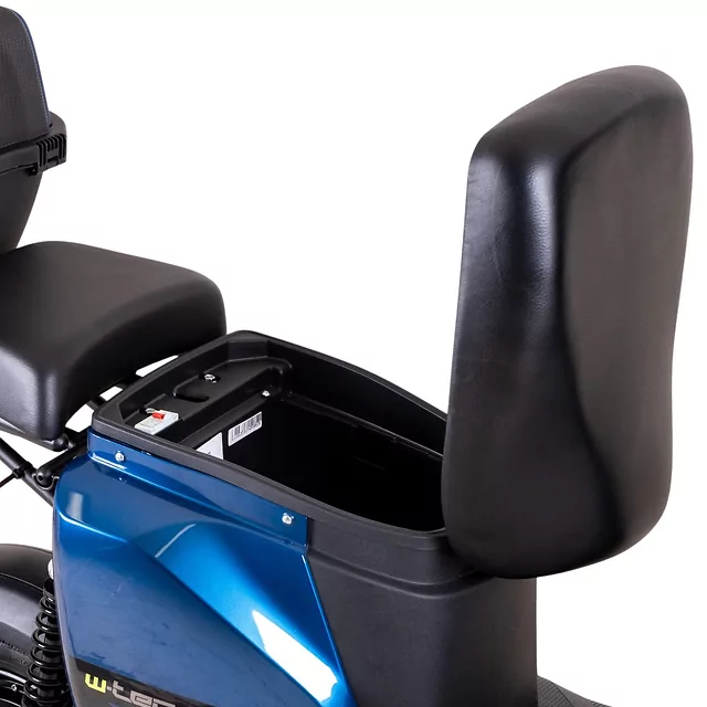 Skuter elektryczny W-TEC Raike II 10" ∙ hamulce tarczowe hydrauliczne ∙ zasięg 65 km ∙ nośność 115 kg ∙ zamykany bagażnik - Niebieski-czarny