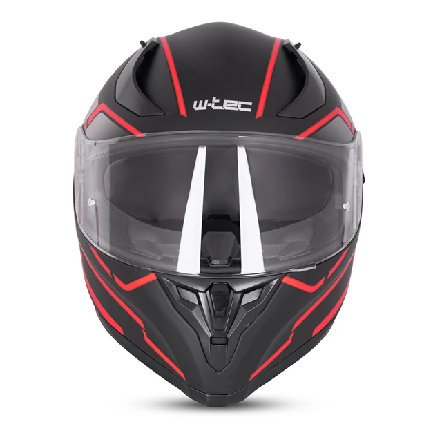 Kask integralny motocyklowy zamknięty z blendą W-TEC Vesco - Czarny mat-refleks