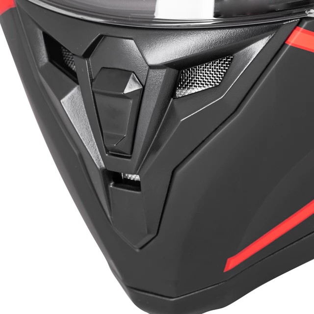 Kask integralny motocyklowy zamknięty z blendą W-TEC Vesco - Czarny mat-refleks