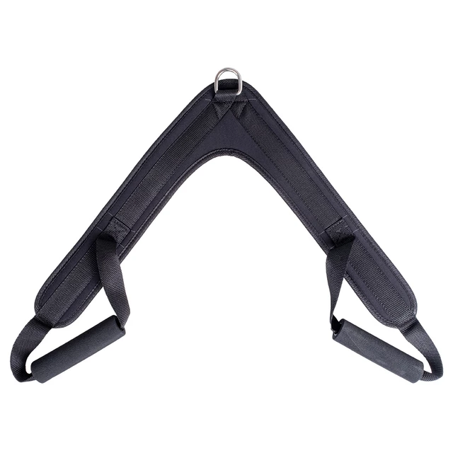 Uchwyt do ćwiczeń brzucha inSPORTline AB Crunch Harness ∙ szelki z piankowymi uchwytami ∙ metalowy pierścień ∙ do maszyn treningowych