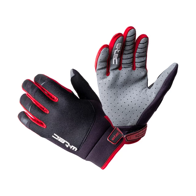 Dziecięce rękawice motocrossowe W-TEC Matosinos Kids - Niebieski - Black/Red