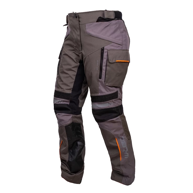 Damskie spodnie motocyklowe W-TEC Smackton Lady - Szary pomarańczowy