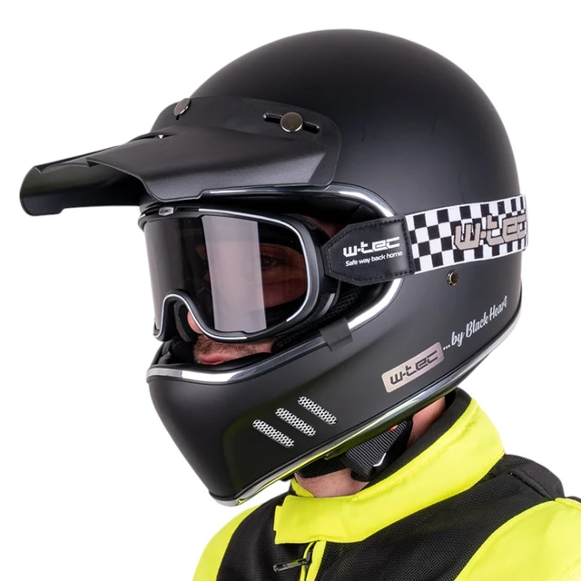 Kask motocyklowy otwarty W-TEC Black Heart Retron ∙ Vintage ∙ 1100 g ∙ ECE 22-05