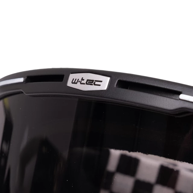 Gogle motocyklowe w stylu retro vintage W-TEC Chesster - szachownica