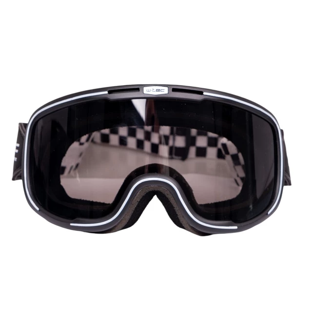 Gogle motocyklowe w stylu retro vintage W-TEC Chesster - szachownica