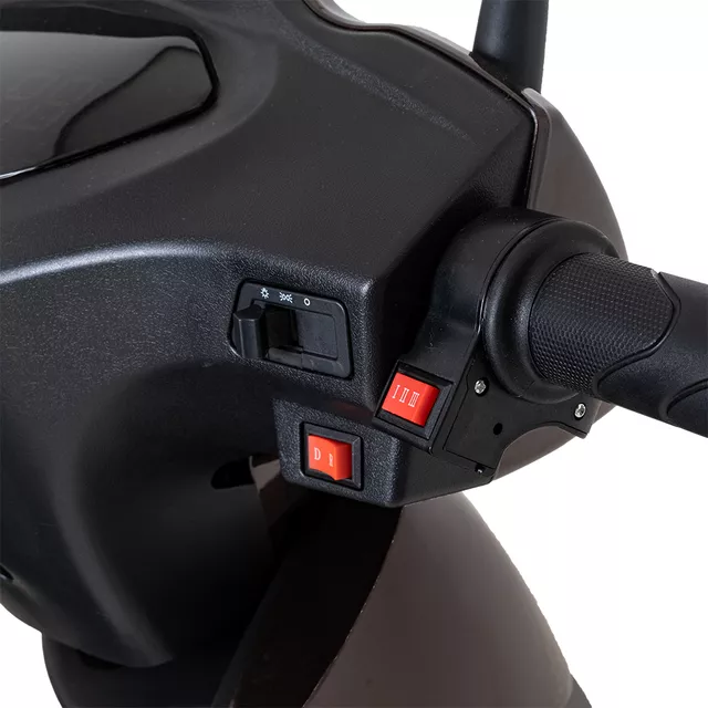 Trójkołowy wózek elektryczny inSPORTline Zorica Deluxe ∙ hamulec elektromagnetyczny ∙ 3 tryby prędkości ∙ zasięg 45 km - Niebieski