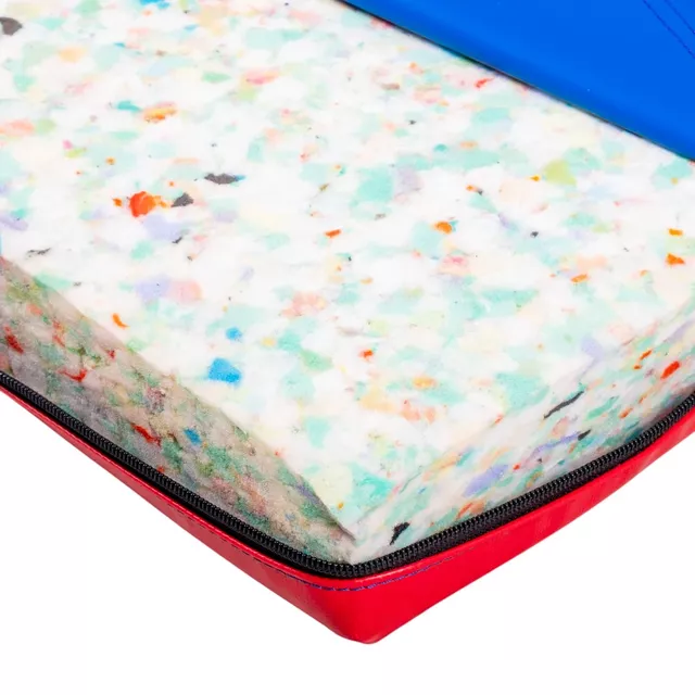 Materac gimnastyczny inSPORTline Gabyk T90 200x120x6 cm ∙ wzmocnione narożniki ∙ zamek błyskawiczny ∙ antypoślizgowy ∙ 16 kg ∙ 2 uchwyty - Czarny