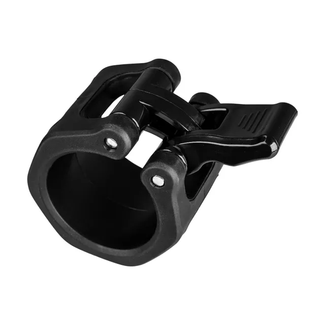 Zaciski olimpijskie na gryf inSPORTline Barcol 50 mm ∙ 2 szt. ∙ nylon/TPR ∙ zatrzask szybkomocujący ∙ antypoślizgowe ∙ czarne ∙ do sztangi
