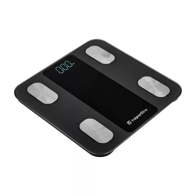 Inteligentna waga łazienkowa inSPORTline Syncale 20 ∙ smart ∙ 14 wartości ciała ∙ bluetooth ∙ fitdays ∙ nośność 180 kg ∙ szkło hartowane