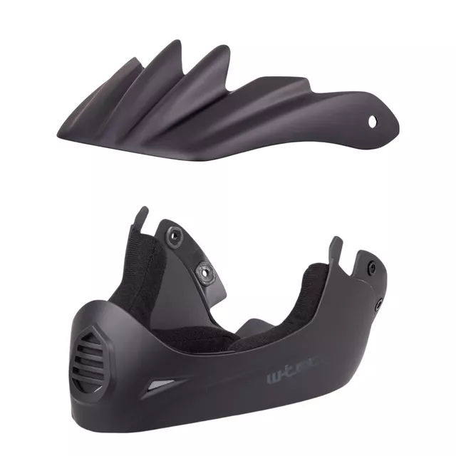 Kask downhill 2w1 na rower motor enduro zjazdowy W-TEC Campanero Matt Black